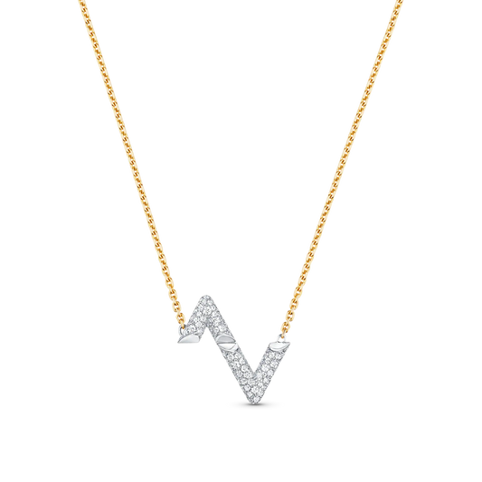 [Vera  Jewelry]VOLT SILVER DIAMOND PEDANT NECKLACE