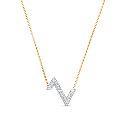 [Vera  Jewelry]VOLT SILVER DIAMOND PEDANT NECKLACE