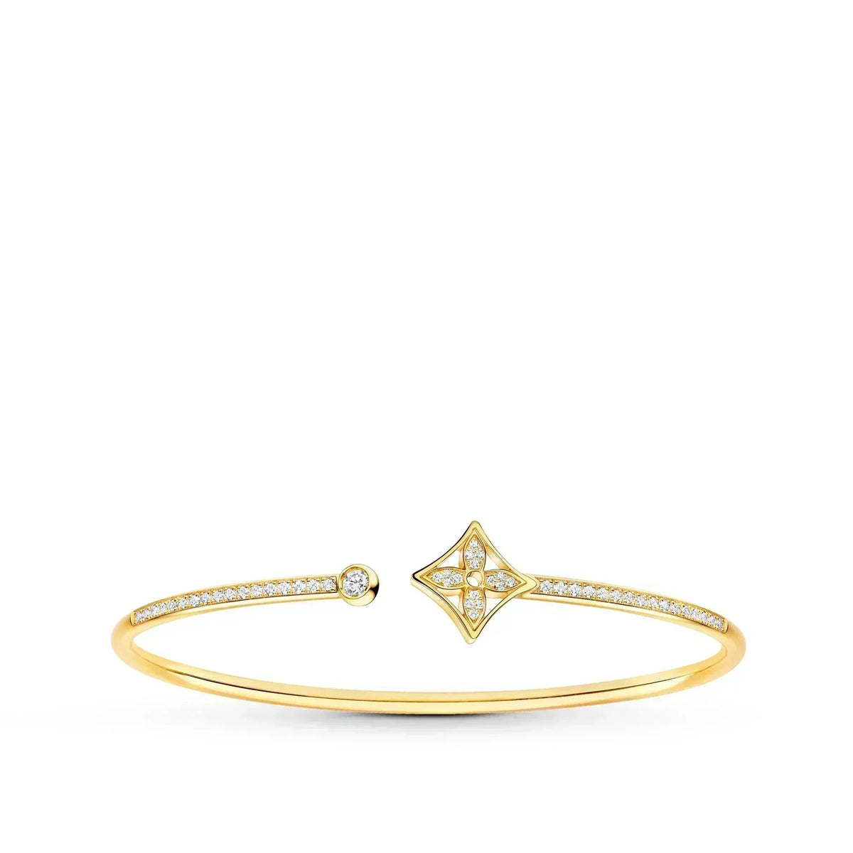 [Vera Jewelry]IDYLLE GOLD OPEN BRACELET DIAMOND PAVED