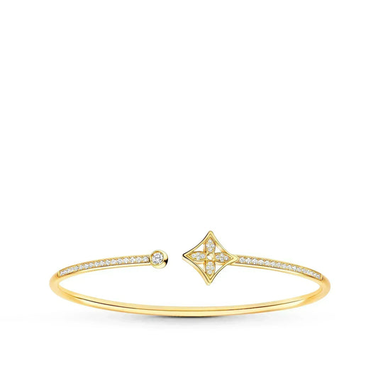 [Vera  Jewelry]IDYLLE GOLD OPEN BRACELET DIAMOND PAVED