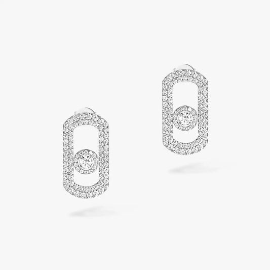 [Vera Jewelry] So Move Pavé-Ohrringe mit Diamanten in Silber