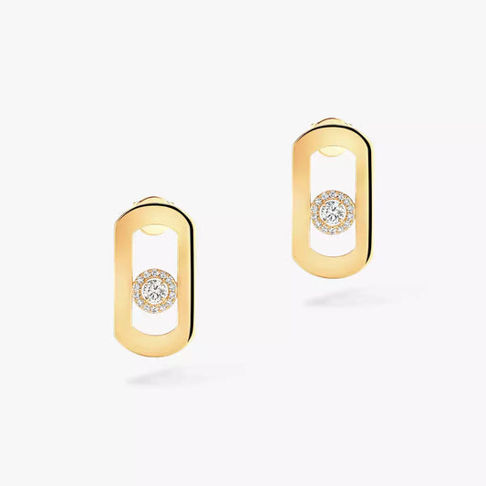[Vera Jewelry]So Move Diamantohrringe in Gelbgold
