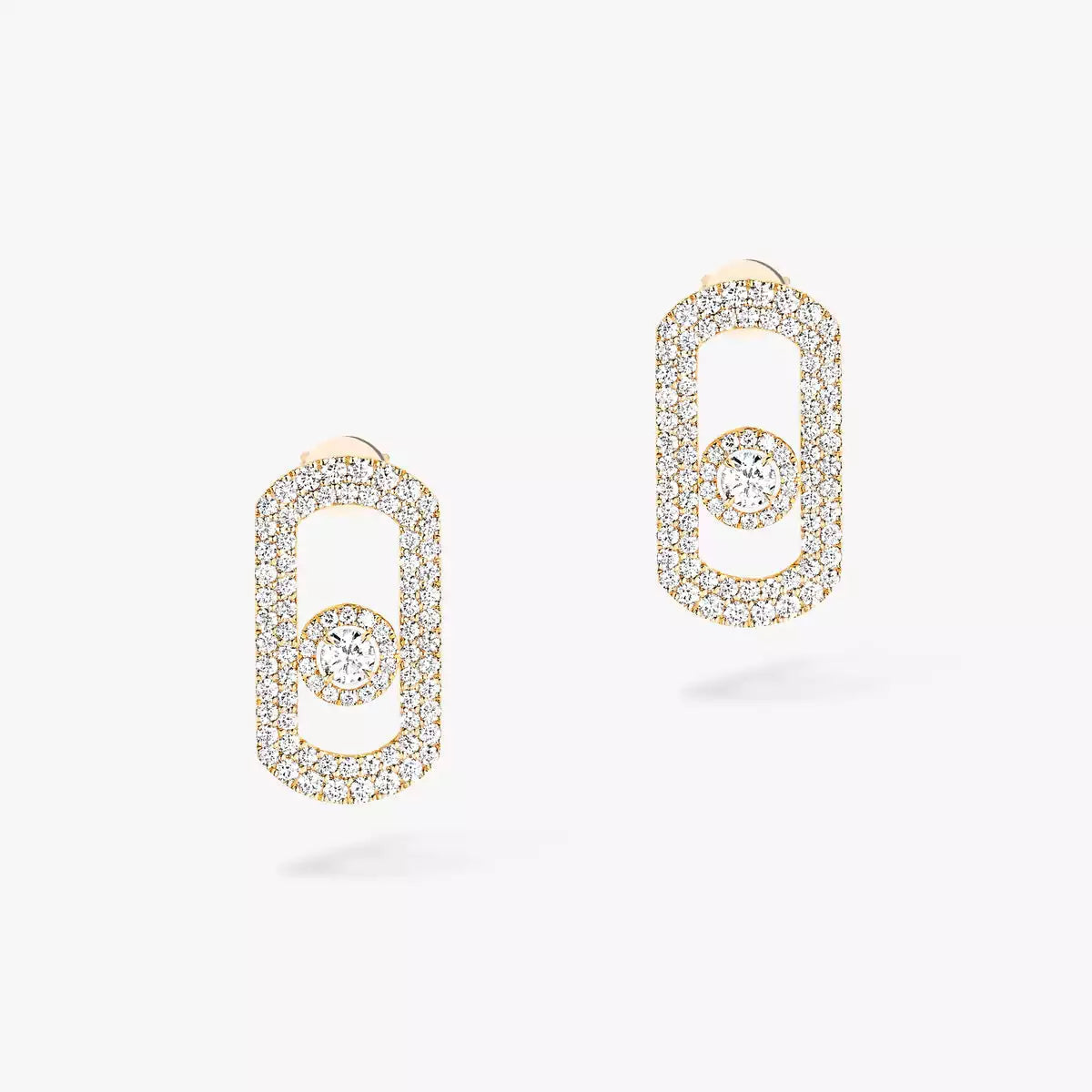 [Vera  Jewelry]So Move Pave_-Set Diamond Earrings in Silver