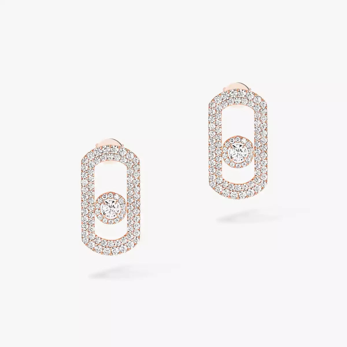 [Vera  Jewelry]So Move Pave_-Set Diamond Earrings in Silver