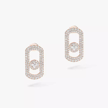 [Vera  Jewelry]So Move Pave_-Set Diamond Earrings in Silver