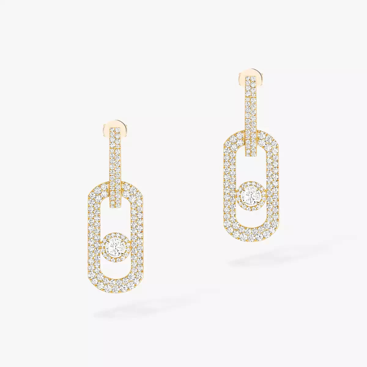 [Vera  Jewelry]So Move XL Pave_-Set Diamond Pendant Earrings