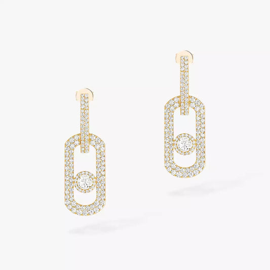 [Vera  Jewelry]So Move XL Pave_-Set Diamond Pendant Earrings