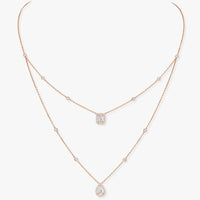 [Vera Jewelry]MY TWIN 2 ROW DIAMOND NECKLACE