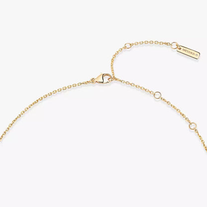 [Vera  Jewelry]Lucky Eye Diamond Necklace in Rose Gold and Turquoise