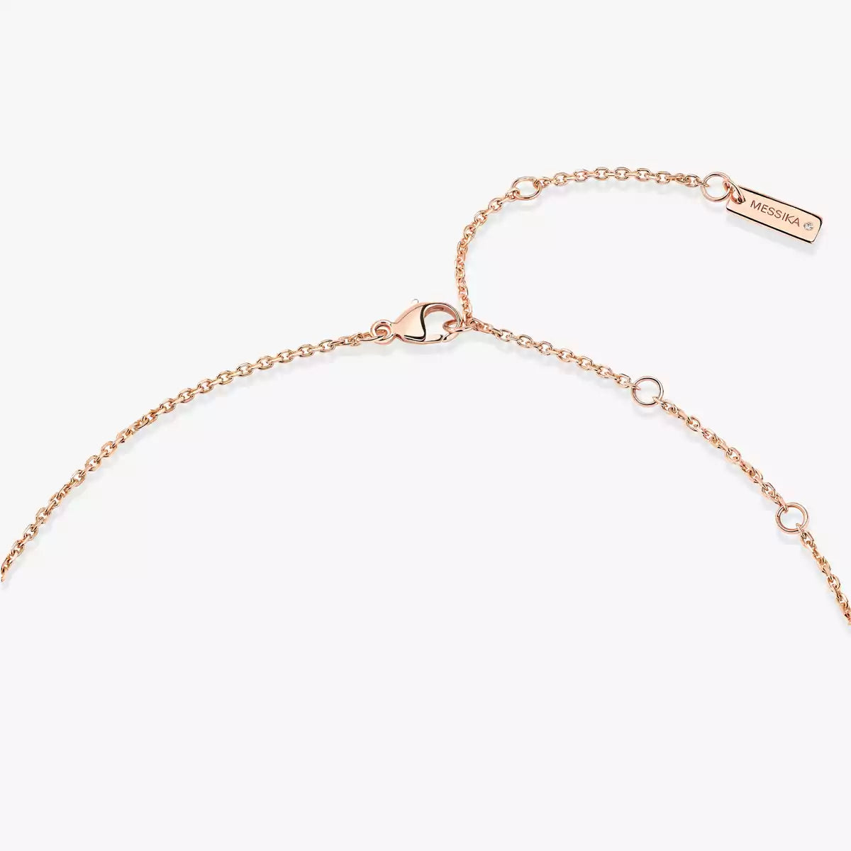 [Vera  Jewelry]Lucky Eye Diamond Necklace in Rose Gold and Turquoise
