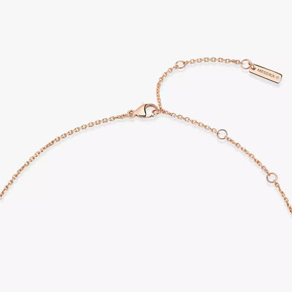[Vera  Jewelry]Lucky Eye Diamond Necklace in Rose Gold and Turquoise