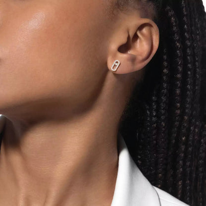 [Vera  Jewelry]Move Uno Diamond Earrings