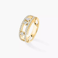[Vera Jewelry] Move Gold Diamond Pave_ Ring