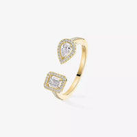 [Vera Jewelry]My Twin Toi Gold Diamond Ring