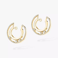 [Vera Jewelry] Move Romane Small Diamond Hoop Earrings