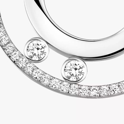 [Vera  Jewelry] Move Romane Small Diamond Hoop Earrings