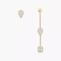 [Vera Jewelry]Diamond Drop Earrings My Twin