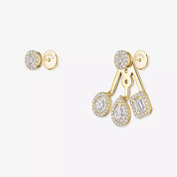 [Vera Jewelry] My Twin Trio  Diamond Earrings