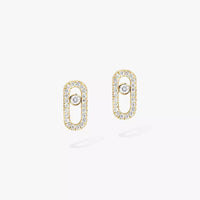 [Vera Jewelry]Move Uno Diamond Earrings