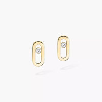 [Vera Jewelry]Move Uno Diamond Stud Earrings