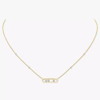 [Vera Jewelry] Baby Move Gold Diamond Necklace