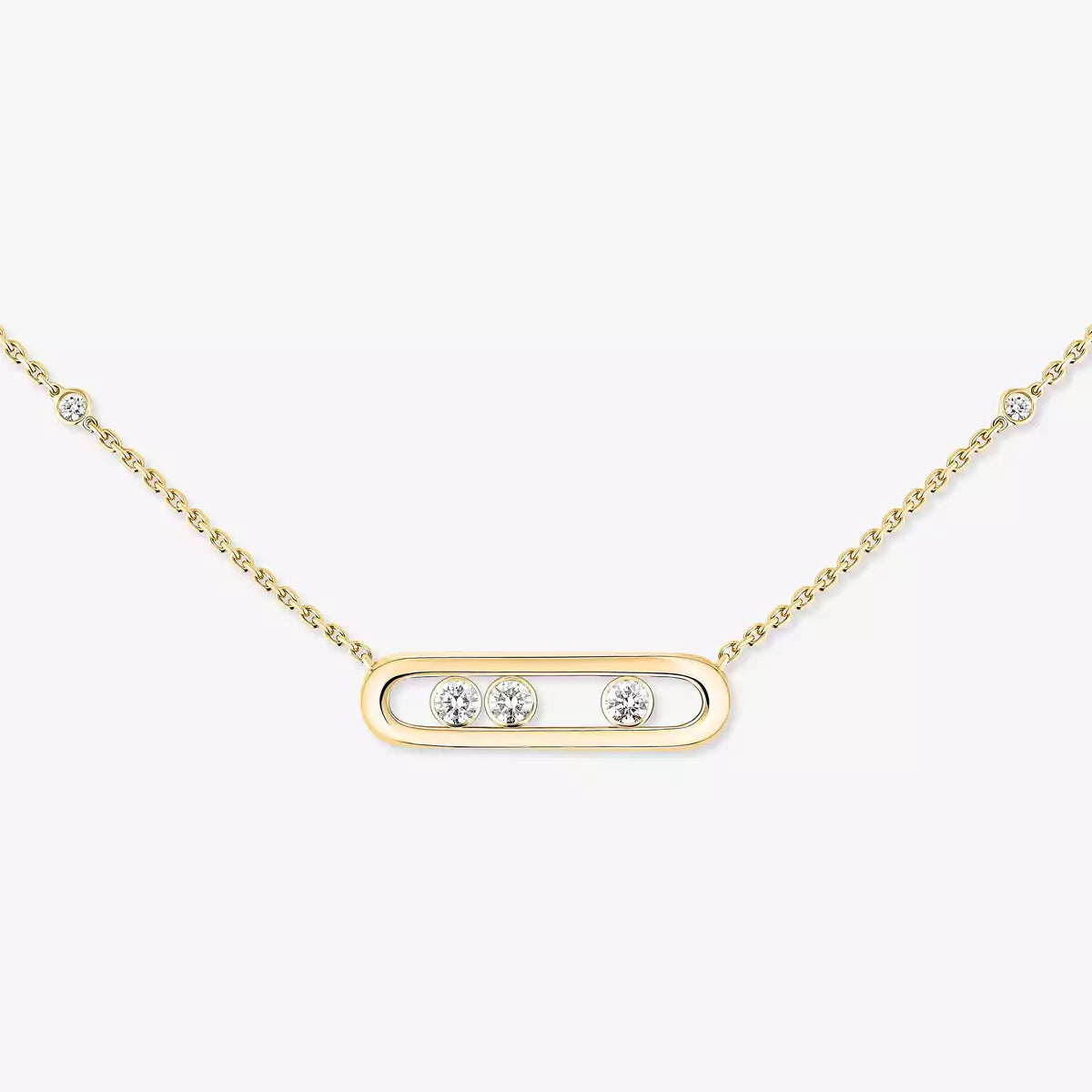 [Vera Jewelry] ベビー ムーブ ゴールド ダイヤモンド ネックレス