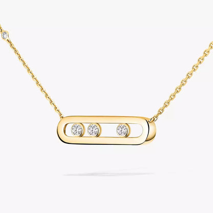 [Vera Jewelry] ベビー ムーブ ゴールド ダイヤモンド ネックレス