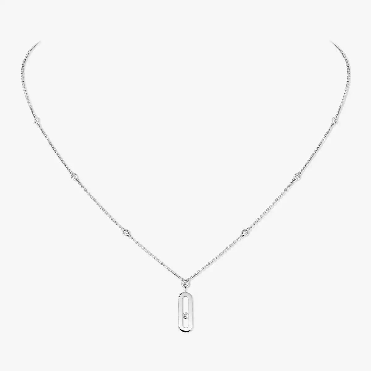 [Vera Jewelry] Move Uno Gold Diamond Long Necklace
