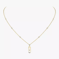 [Vera Jewelry] Move Uno Gold Diamond Long Necklace