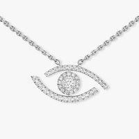 [Vera Jewelry]Pave_ Diamond Necklace Lucky Eye