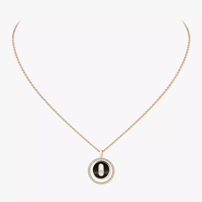 [Vera Jewelry]Lucky Move Diamond Necklace in Rose Gold and White Mother-of-Pearl
