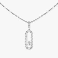 [Vera Jewelry]Move Uno Diamond Necklace in Rose Gold