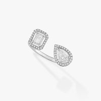 [Vera Jewelry]MY TWIN TOI & MOI SILVER DIAMOND RING