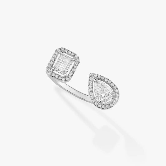[Vera Jewelry]MY TWIN TOI & MOI SILVER DIAMOND RING