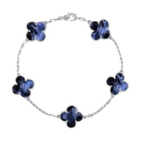 [Vera Jewelry] KLEEBLATT 5 MOTIV PIETERSIT SILBERARMBAND