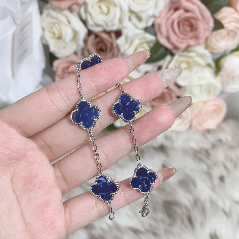 [Vera Jewelry]CLOVER 5 MOTIF PIETERSITE BRACELET COLLECTION