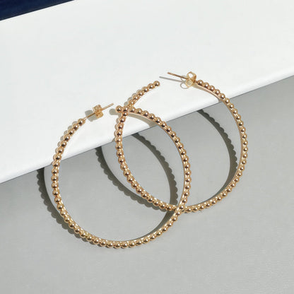 [Vera  Jewelry] SMOOTH BEAD STUD EARRINGS