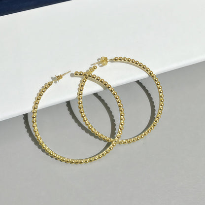 [Vera  Jewelry] SMOOTH BEAD STUD EARRINGS
