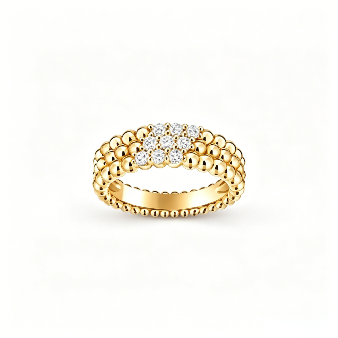 {
  "Vera Jewelry": "ヴェラ・ジュエリー",
  "THREE-ROW DIAMOND RING": "スリーロウ ダイヤモンドリング"
}