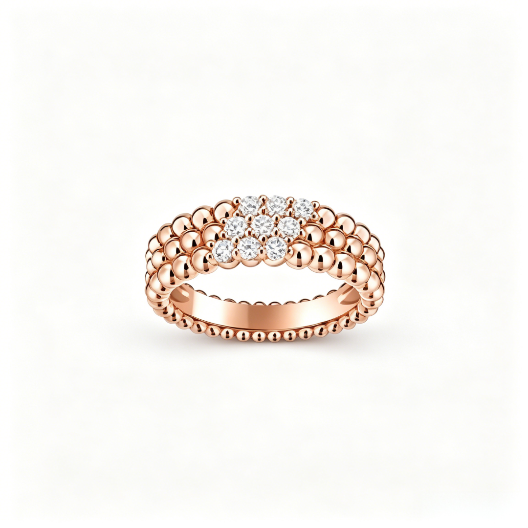 {
  "Vera Jewelry": "ヴェラ・ジュエリー",
  "THREE-ROW DIAMOND RING": "スリーロウ ダイヤモンドリング"
}