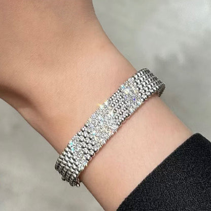 [Vera Jewelry] 5連ダイヤモンドブレスレット