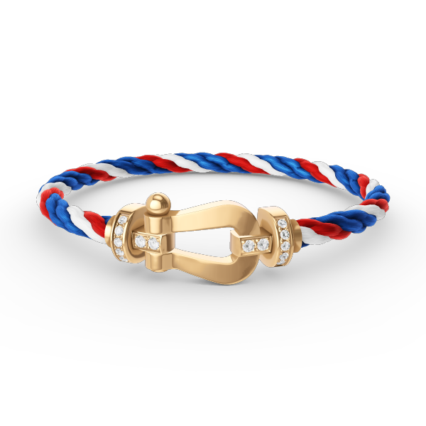 [Vera  Jewelry]FORCE LARGE HORSESHOE HALF DIAMOND BRACELET GOLD