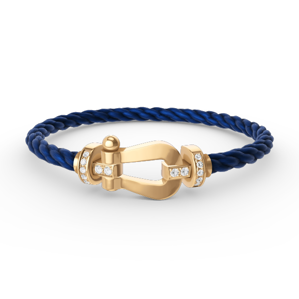 [Vera Jewelry]FORCE LARGE HORSESHOE HALF DIAMOND BRACELET GOLD