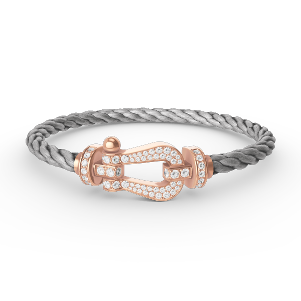 [Vera  Jewelry]FORCE LARGE HORSESHOE FULL DIAMOND BRACELET ROSE GOLD