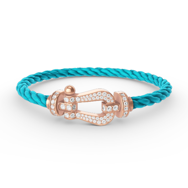 [Vera Jewelry]FORCE LARGE HORSESHOE FULL DIAMOND BRACELET ROSE GOLD