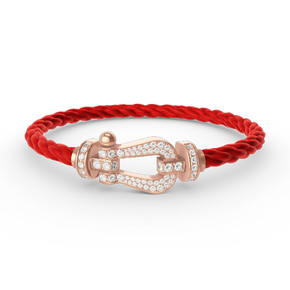 [Vera  Jewelry]FORCE LARGE HORSESHOE FULL DIAMOND BRACELET ROSE GOLD