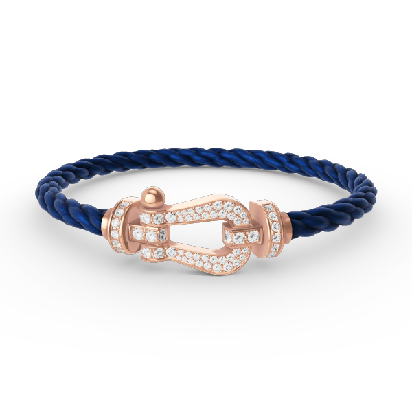 [Vera Jewelry]FORCE LARGE HORSESHOE FULL DIAMOND BRACELET ROSE GOLD