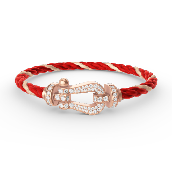 [Vera Jewelry]FORCE LARGE HORSESHOE FULL DIAMOND BRACELET ROSE GOLD