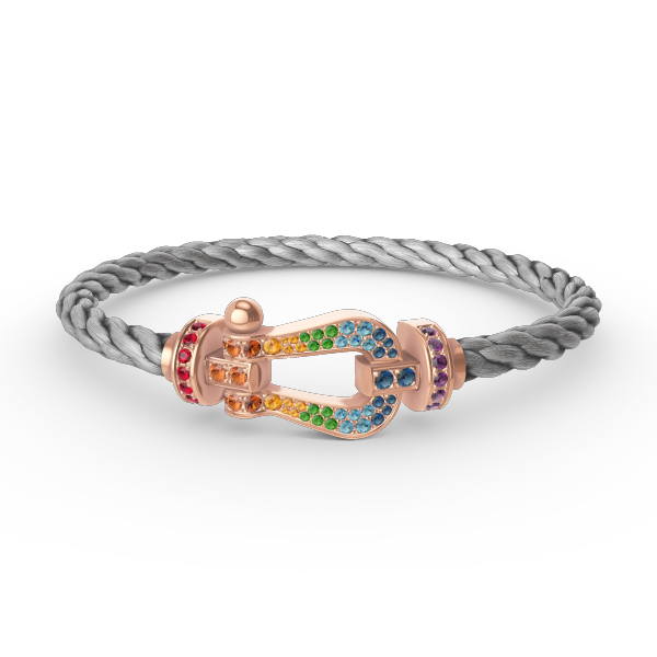 [Vera  Jewelry]FORCE LARGE HORSESHOE  COLORED DIAMOND BRACELET ROSE GOLD