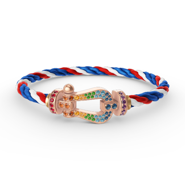 [Vera  Jewelry]FORCE LARGE HORSESHOE  COLORED DIAMOND BRACELET ROSE GOLD
